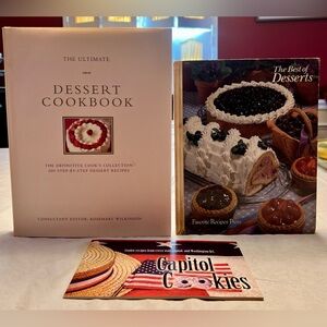 Dessert Cookbooks - Set of Theee